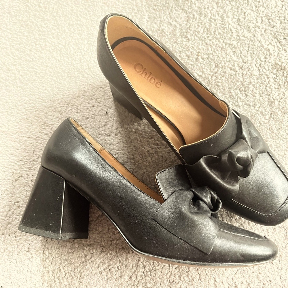 Chloe leather heels
